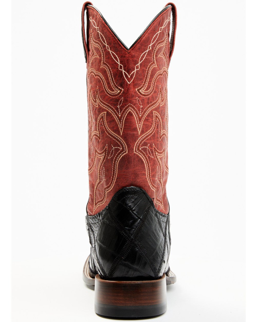 Cody James - Men's Exotic Caiman Western Boots - Broad Square Toe | Red Cody James - Men's Exotic Caiman Western Boots - Broad Square Toe | Red