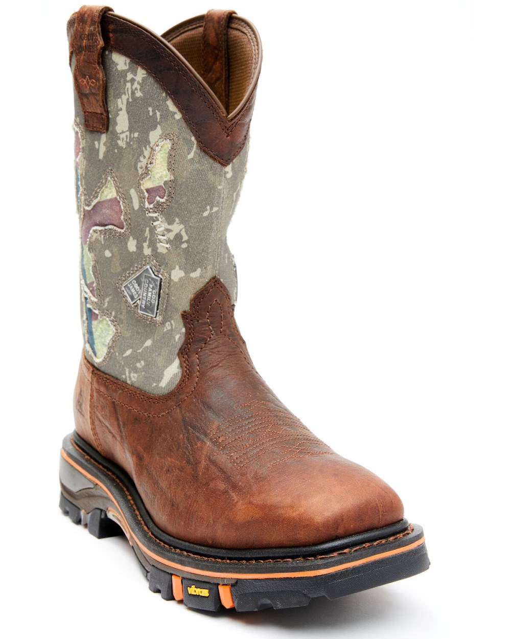 Cody James - Men's Camo Decimator Western Work Boots - Soft Toe | Brown Cody James - Men's Camo Decimator Western Work Boots - Soft Toe | Brown
