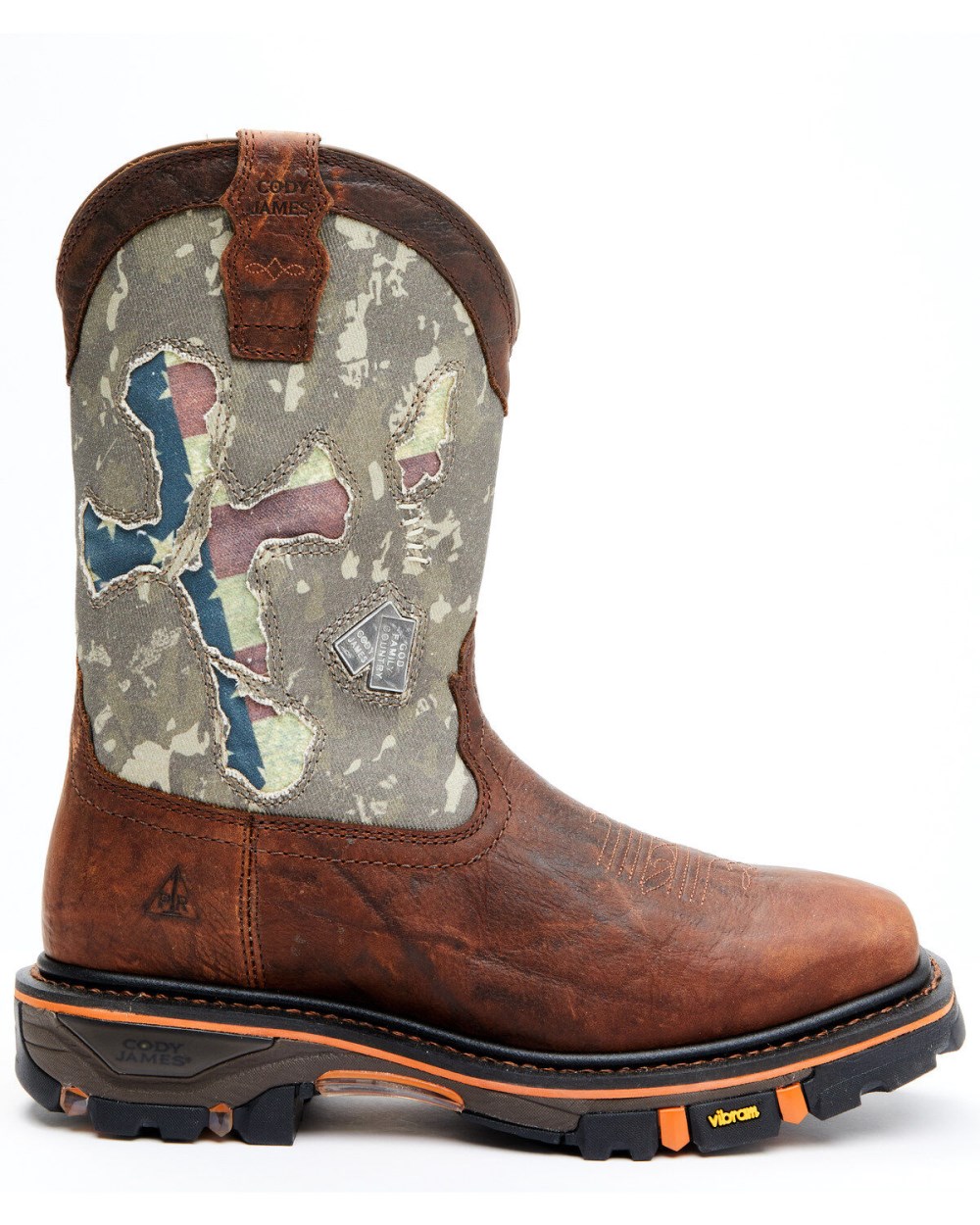 Cody James - Men's Camo Decimator Western Work Boots - Soft Toe | Brown Cody James - Men's Camo Decimator Western Work Boots - Soft Toe | Brown
