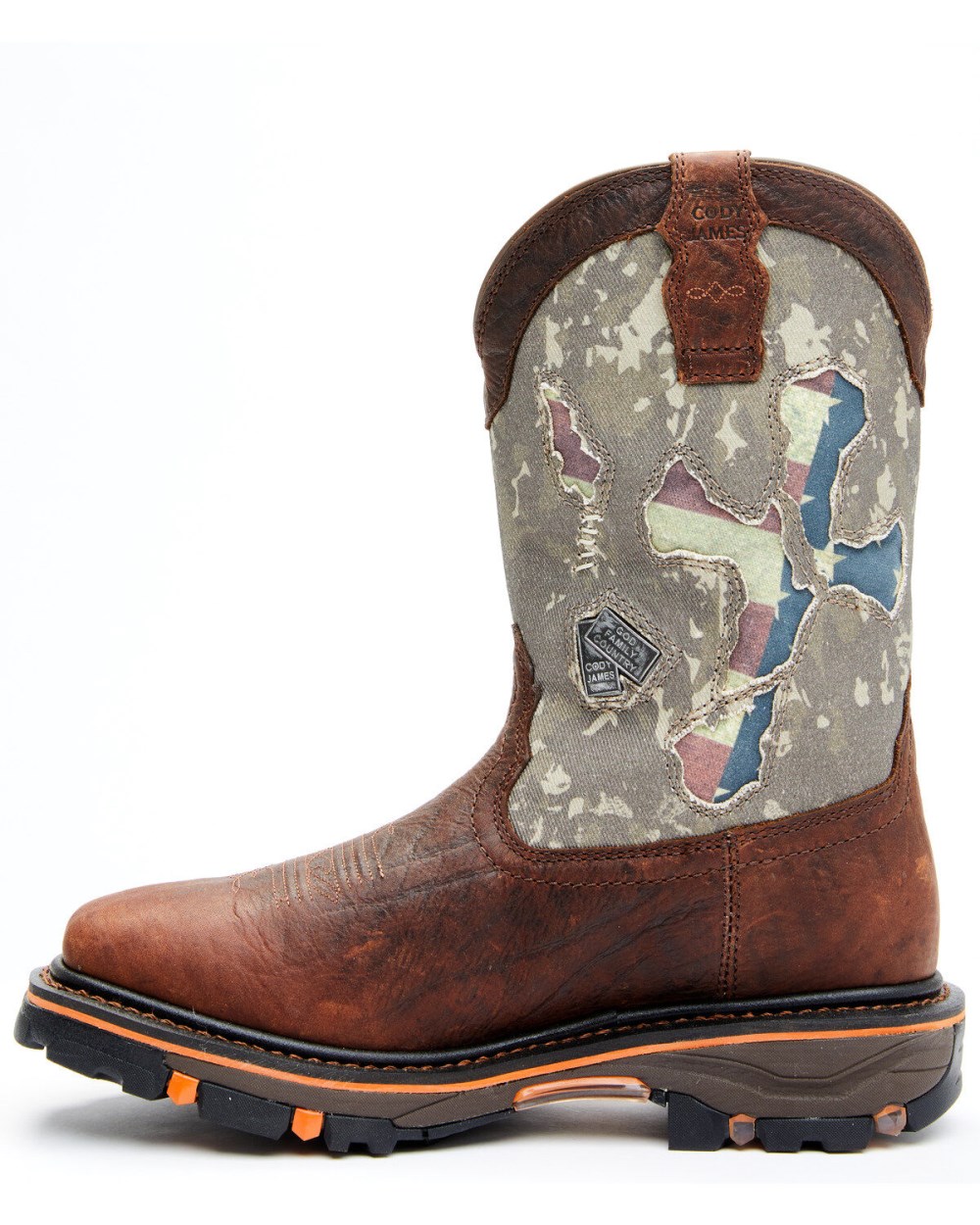 Cody James - Men's Camo Decimator Western Work Boots - Soft Toe | Brown Cody James - Men's Camo Decimator Western Work Boots - Soft Toe | Brown