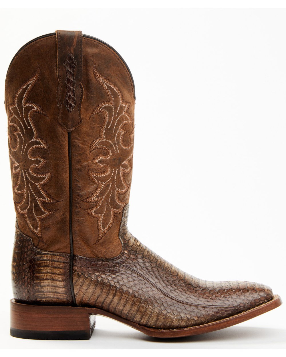Cody James - Men's Cobra Brown Exotic Western Boots - Broad Square Toe | Brown Cody James - Men's Cobra Brown Exotic Western Boots - Broad Square Toe | Brown