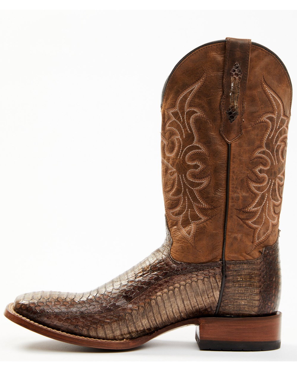 Cody James - Men's Cobra Brown Exotic Western Boots - Broad Square Toe | Brown Cody James - Men's Cobra Brown Exotic Western Boots - Broad Square Toe | Brown