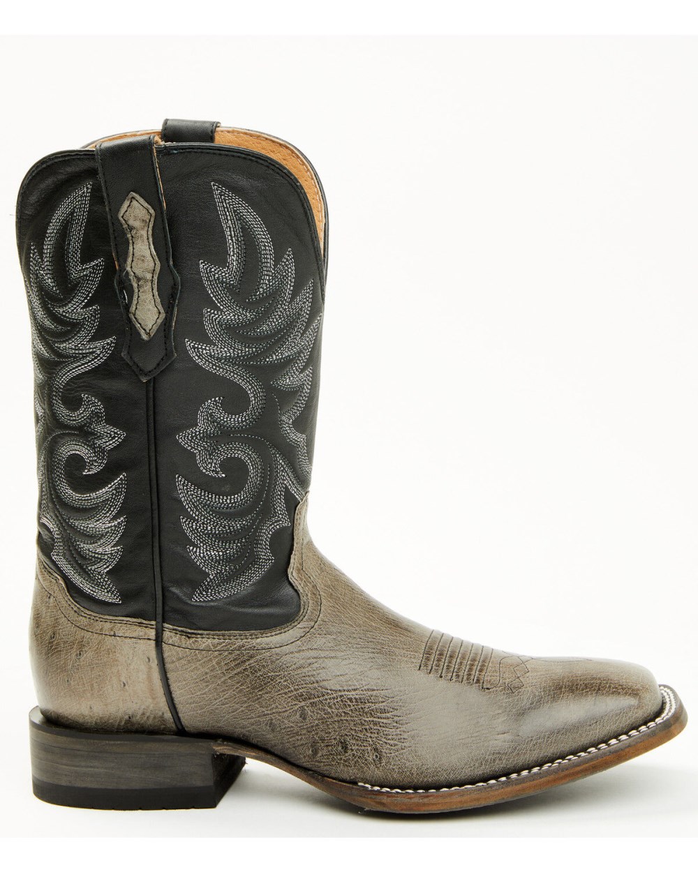 Cody James - Men's Exotic Ostrich Belly Western Boots - Broad Square Toe | Grey Cody James - Men's Exotic Ostrich Belly Western Boots - Broad Square Toe | Grey