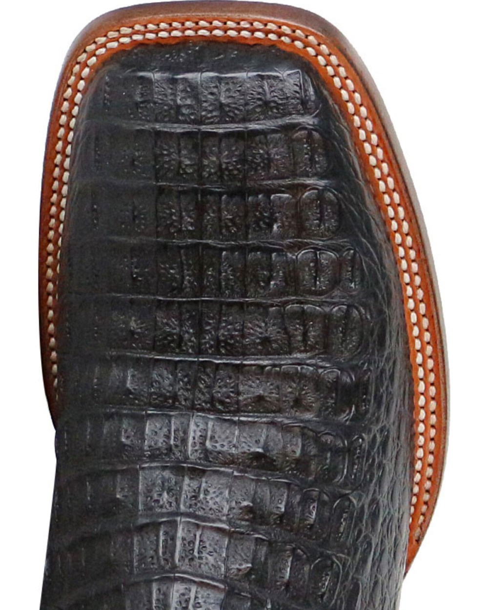 Cody James - Men's Caiman Embroidered Exotic Boots - Broad Square Toe | Black Cody James - Men's Caiman Embroidered Exotic Boots - Broad Square Toe | Black