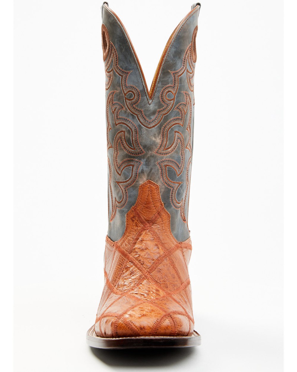 Cody James - Men's Exotic Ostrich Western Boots - Broad Square Toe | Cognac Cody James - Men's Exotic Ostrich Western Boots - Broad Square Toe | Cognac