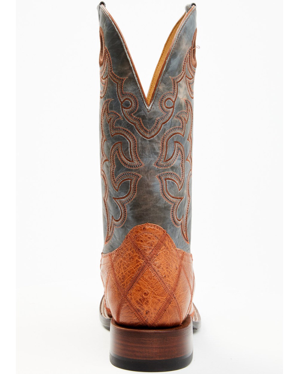 Cody James - Men's Exotic Ostrich Western Boots - Broad Square Toe | Cognac Cody James - Men's Exotic Ostrich Western Boots - Broad Square Toe | Cognac