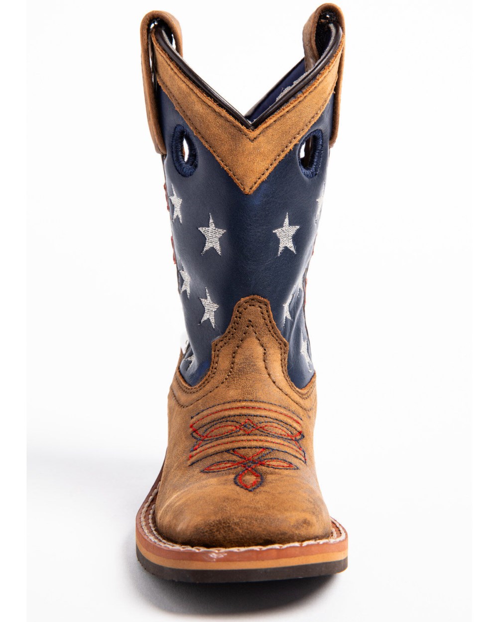 Cody James - Boys' USA Flag Western Boots - Broad Square Toe | Brown