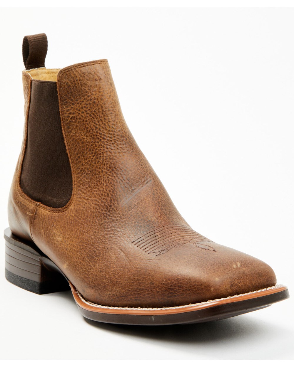 Cody James - Men's Jones Chelsea Boots - Broad Square Toe | Tan Cody James - Men's Jones Chelsea Boots - Broad Square Toe | Tan