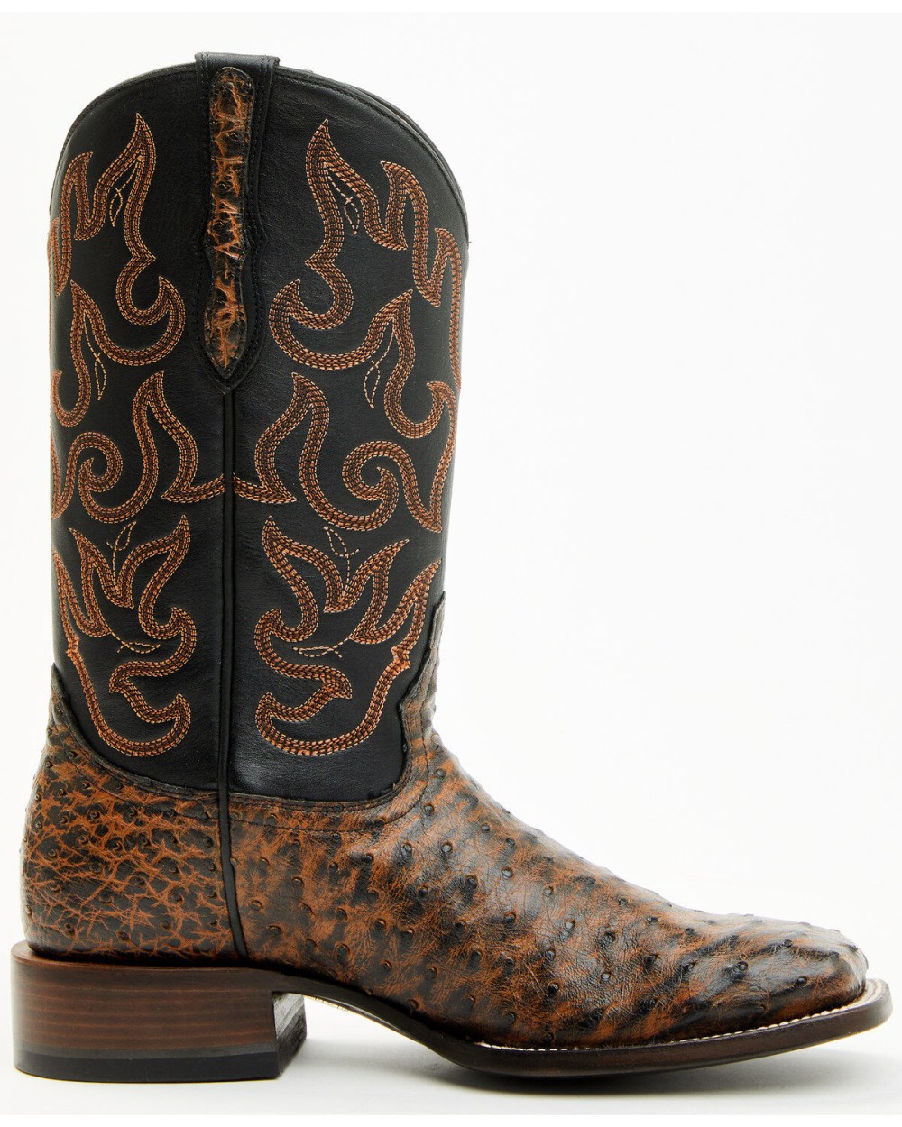 Cody James - Men's Exotic Full Quill Ostrich Western Boots - Broad Square Toe | Brandy Brown Cody James - Men's Exotic Full Quill Ostrich Western Boots - Broad Square Toe | Brandy Brown