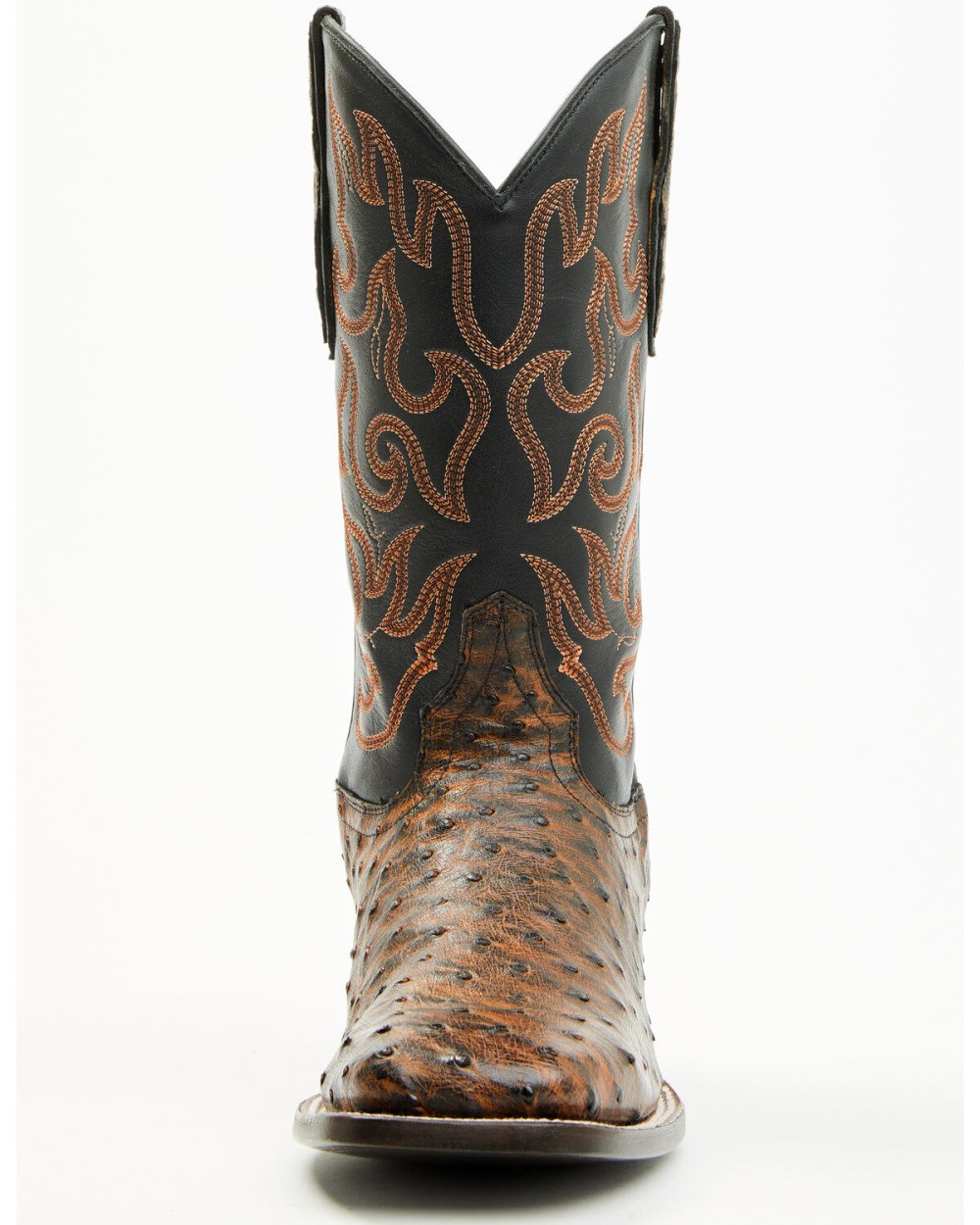 Cody James - Men's Exotic Full Quill Ostrich Western Boots - Broad Square Toe | Brandy Brown Cody James - Men's Exotic Full Quill Ostrich Western Boots - Broad Square Toe | Brandy Brown