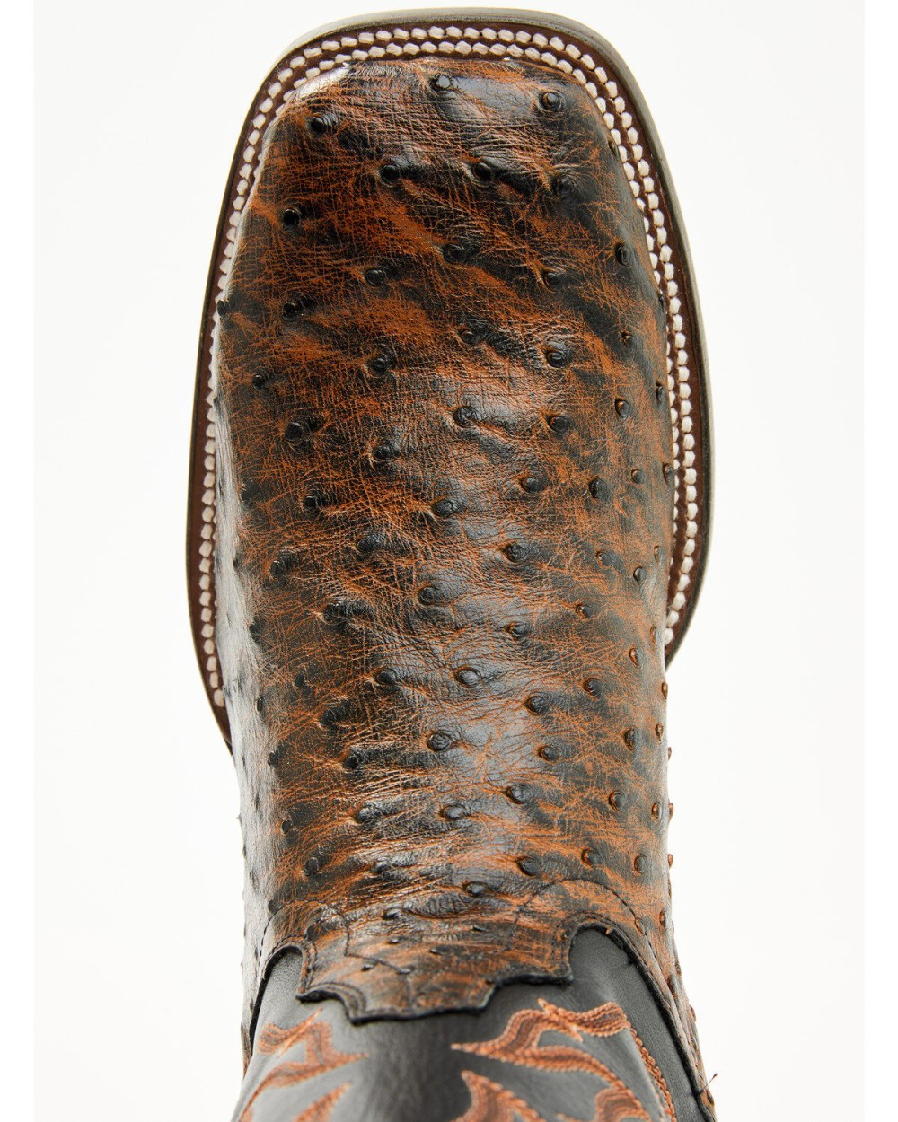 Cody James - Men's Exotic Full Quill Ostrich Western Boots - Broad Square Toe | Brandy Brown Cody James - Men's Exotic Full Quill Ostrich Western Boots - Broad Square Toe | Brandy Brown