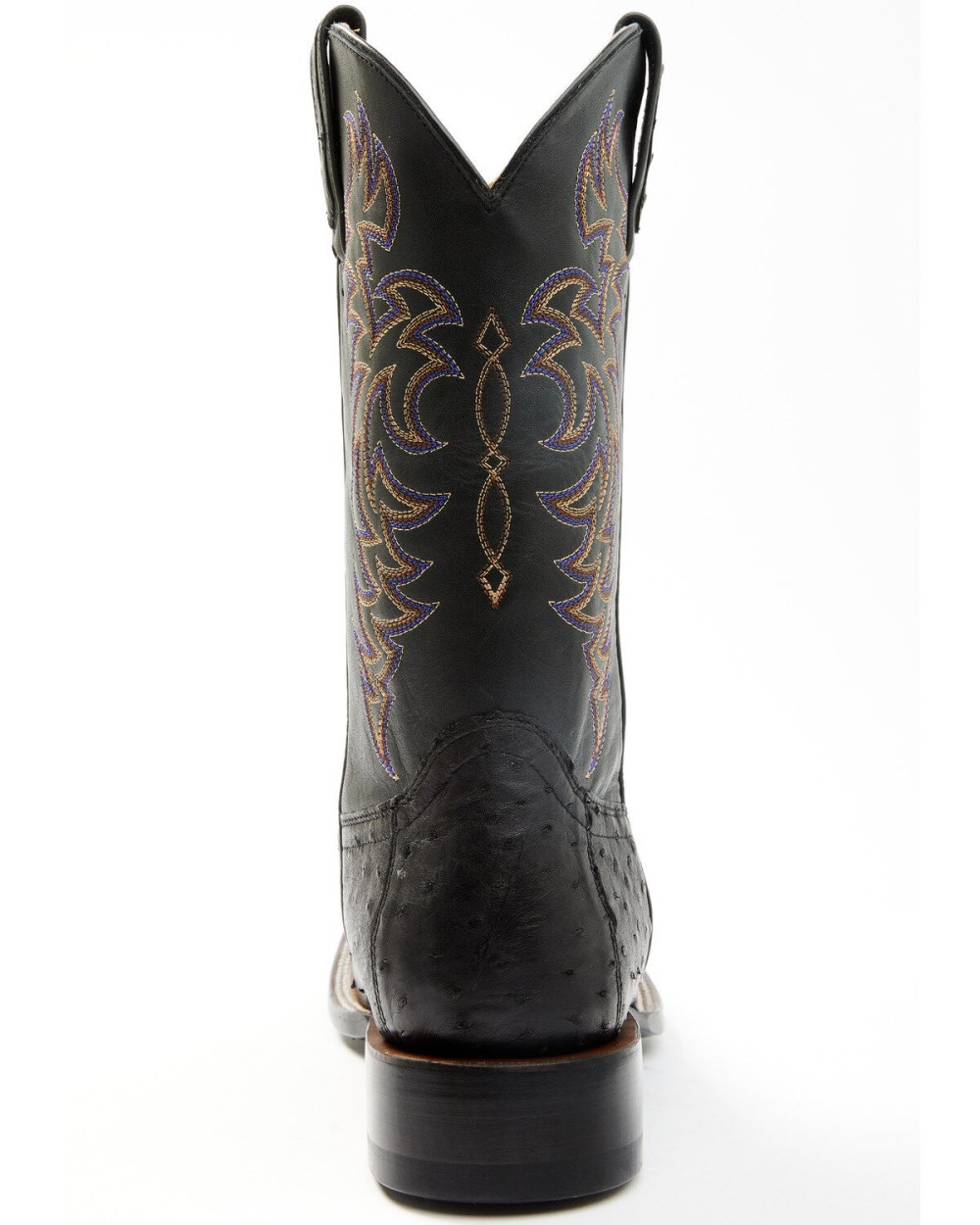 Cody James - Men's Exotic Full-Quill Ostrich Western Boots - Broad Square Toe | Black Cody James - Men's Exotic Full-Quill Ostrich Western Boots - Broad Square Toe | Black