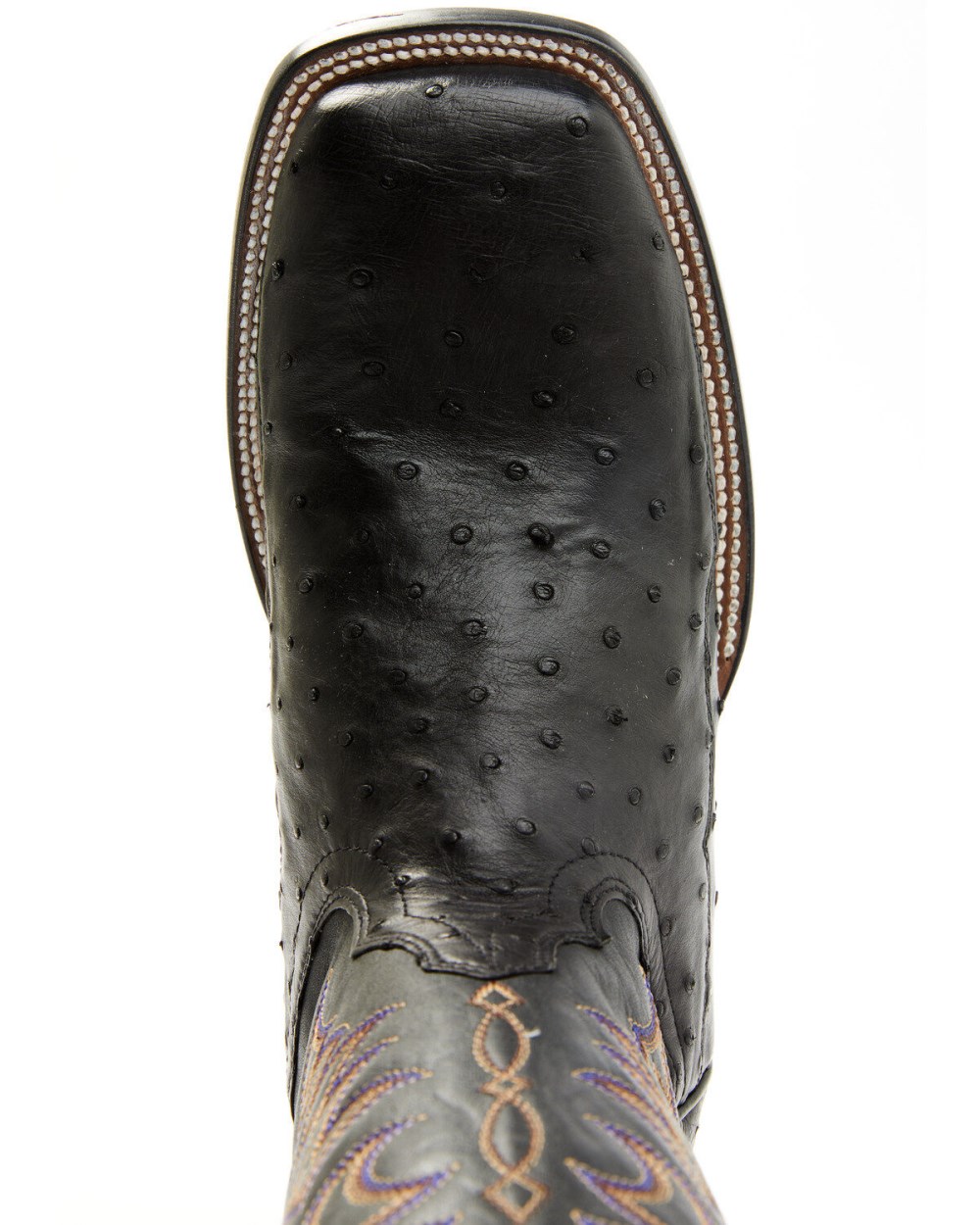 Cody James - Men's Exotic Full-Quill Ostrich Western Boots - Broad Square Toe | Black Cody James - Men's Exotic Full-Quill Ostrich Western Boots - Broad Square Toe | Black