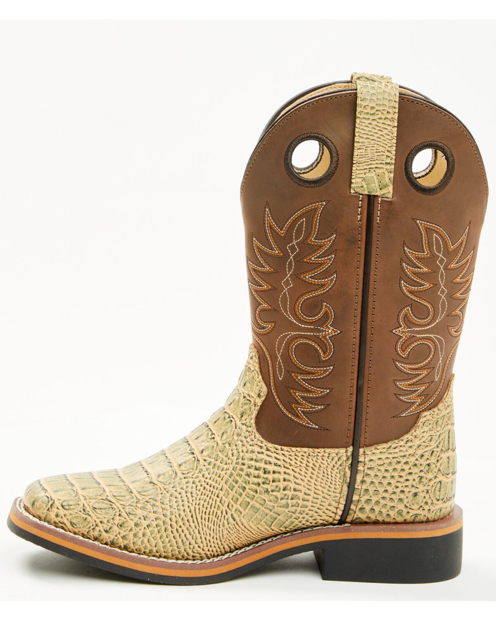 Cody James - Little Boys' Gator Print Western Boots - Broad Square Toe | Brown Cody James - Little Boys' Gator Print Western Boots - Broad Square Toe | Brown