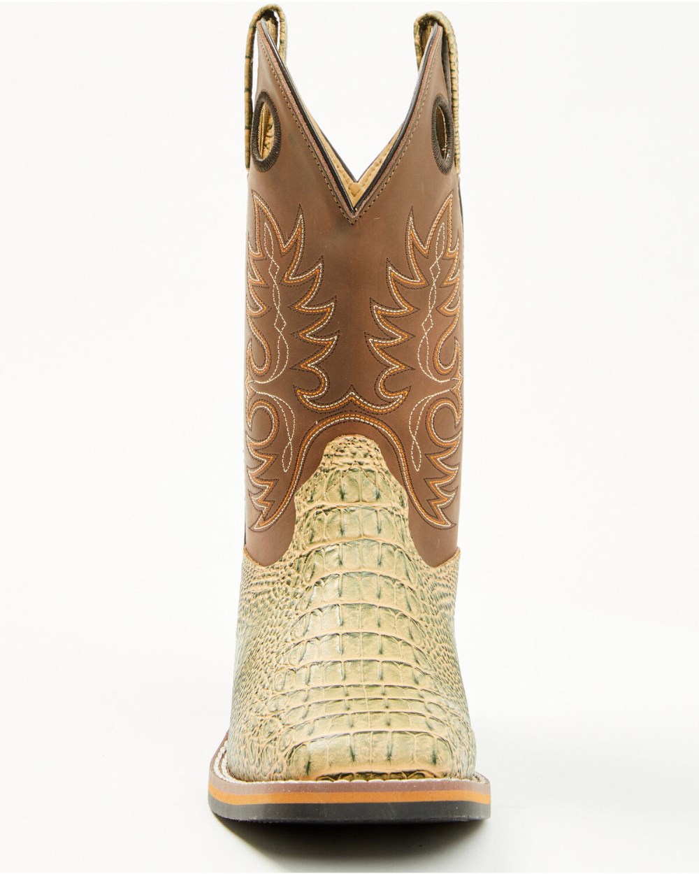 Cody James - Little Boys' Gator Print Western Boots - Broad Square Toe | Brown Cody James - Little Boys' Gator Print Western Boots - Broad Square Toe | Brown