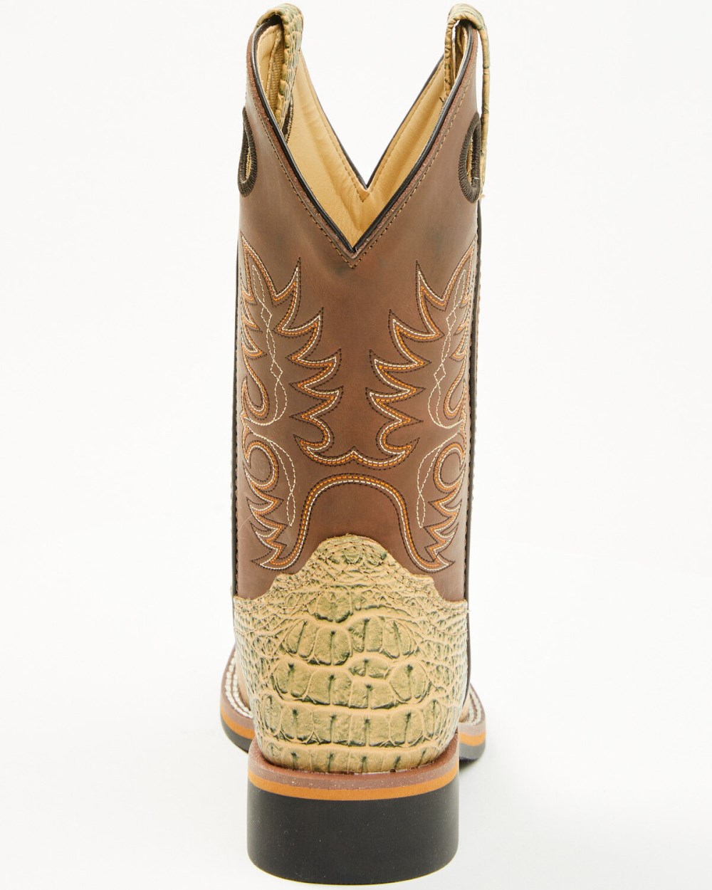 Cody James - Little Boys' Gator Print Western Boots - Broad Square Toe | Brown Cody James - Little Boys' Gator Print Western Boots - Broad Square Toe | Brown