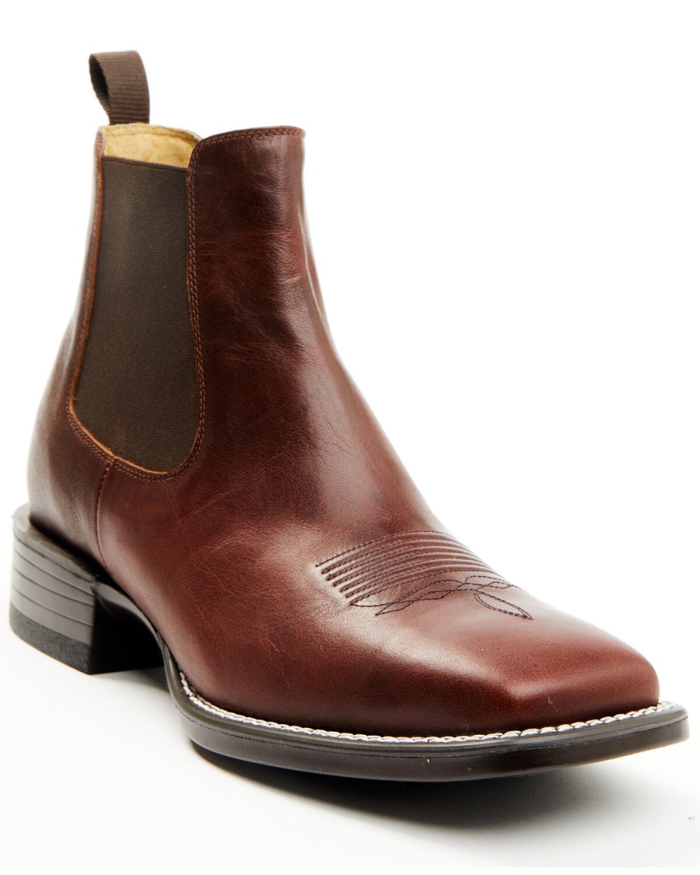 Cody James - Men's Jones Chelsea Boots - Broad Square Toe | Cognac Cody James - Men's Jones Chelsea Boots - Broad Square Toe | Cognac