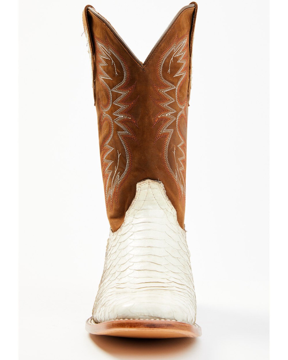 Cody James - Men's Bone Python Exotic Western Boot - Broad Square Toe | Brown Cody James - Men's Bone Python Exotic Western Boot - Broad Square Toe | Brown
