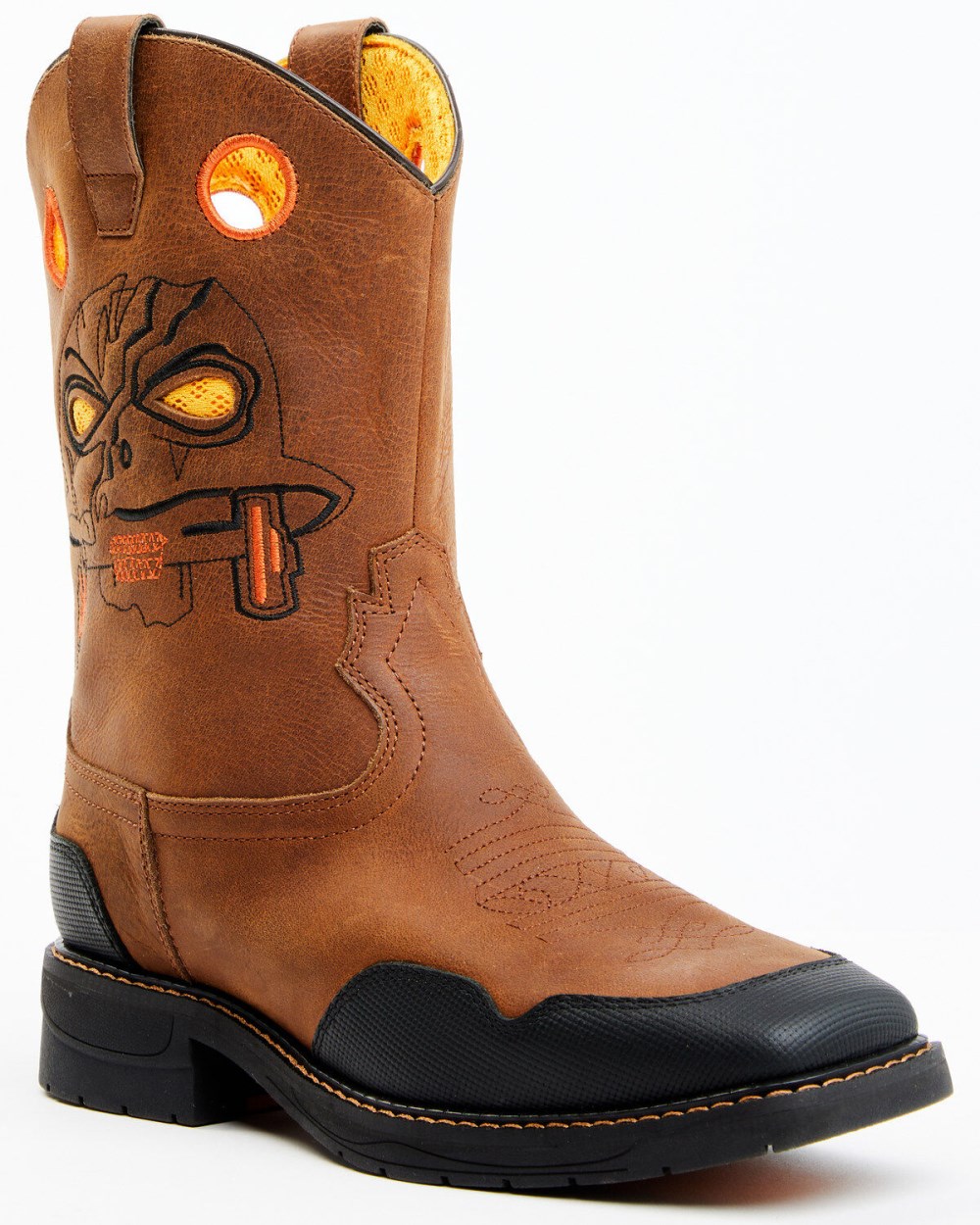 Cody James - Boys' Skull Work Boots - Broad Square Toe | Multi Cody James - Boys' Skull Work Boots - Broad Square Toe | Multi