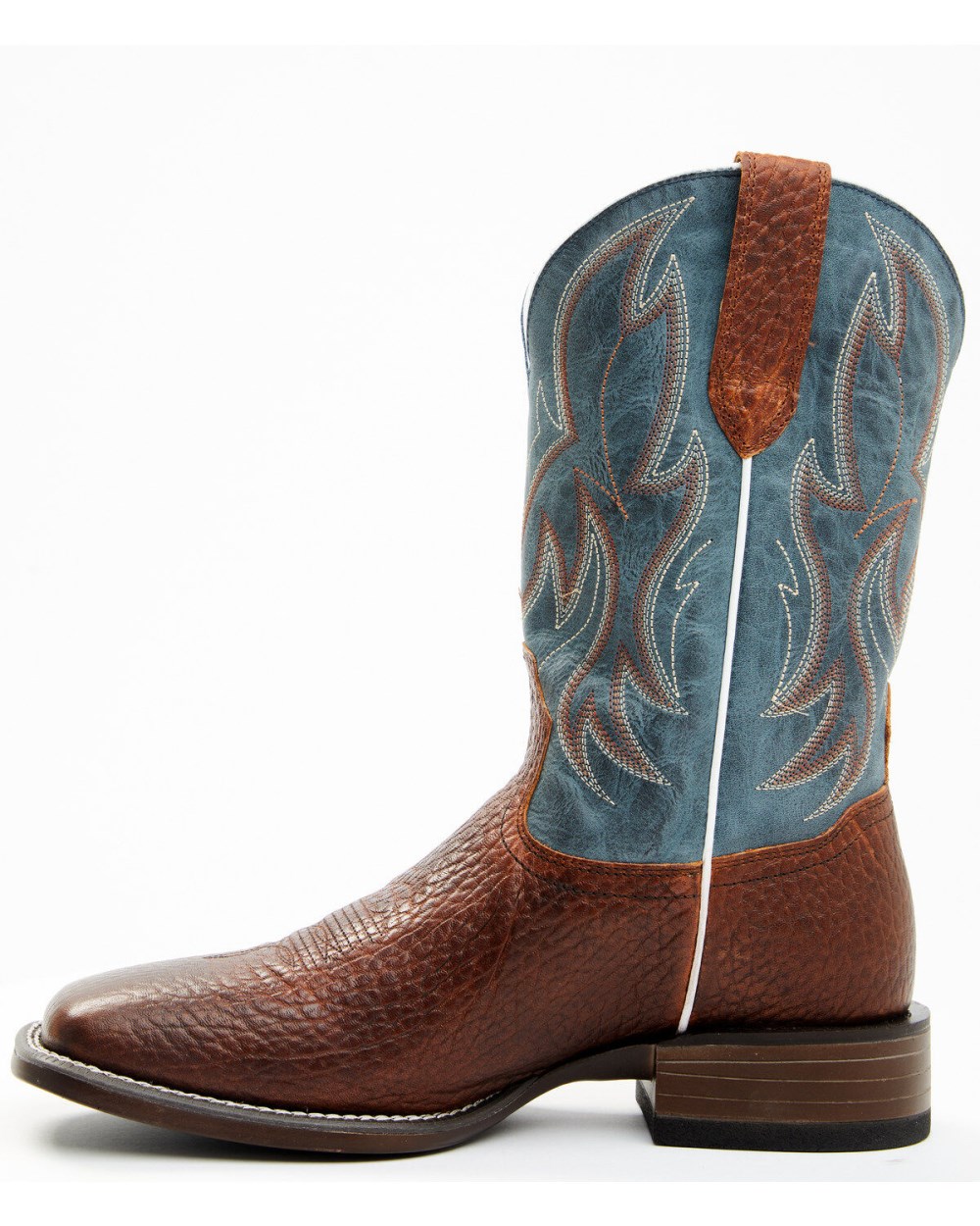 Cody James - Men's Hoverfly Dakota Western Performance Boots - Broad Square Toe | Brown/blue Cody James - Men's Hoverfly Dakota Western Performance Boots - Broad Square Toe | Brown/blue