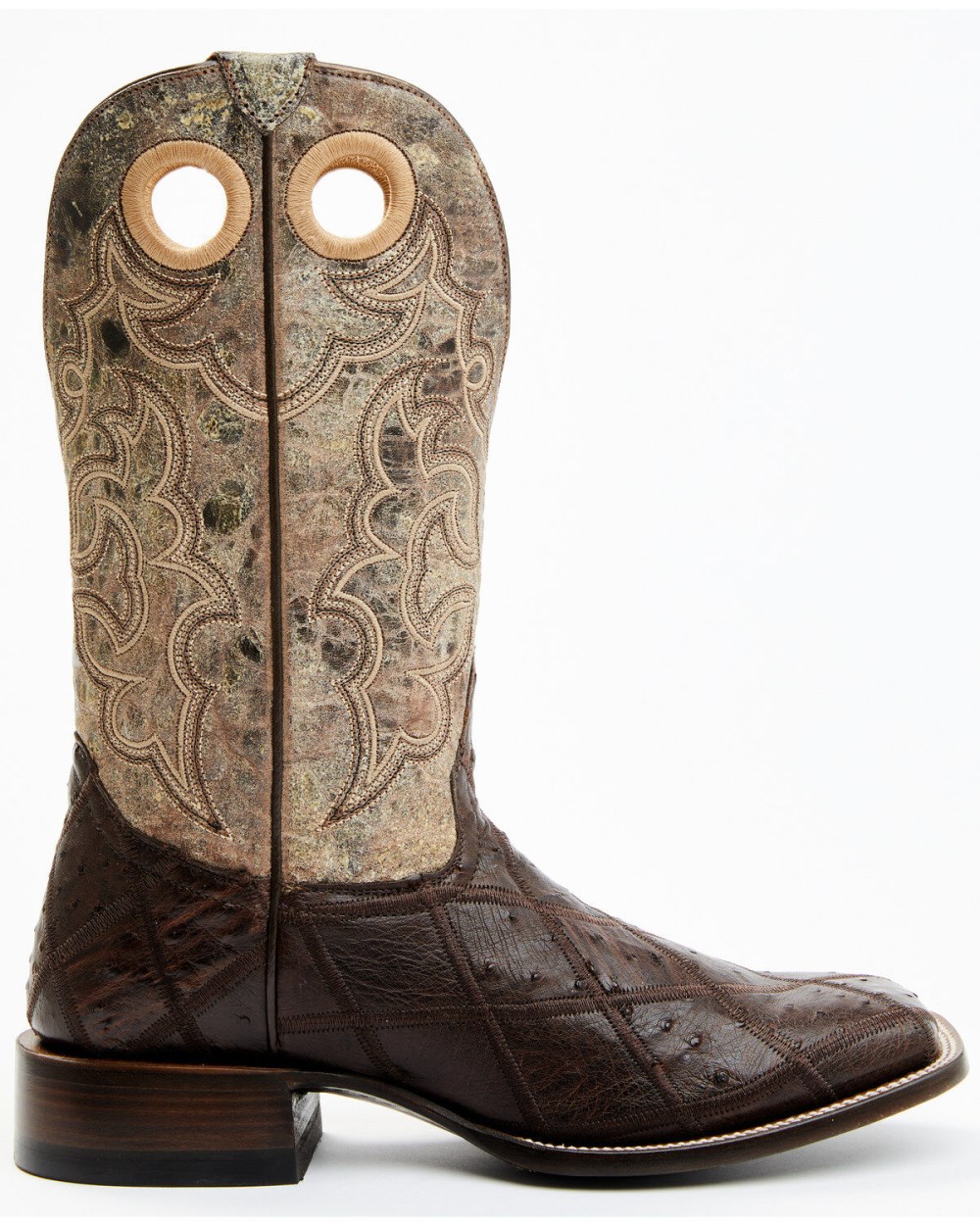 Cody James - Men's Exotic Full Quill Ostrich Western Boots - Broad Square Toe | Brown Cody James - Men's Exotic Full Quill Ostrich Western Boots - Broad Square Toe | Brown
