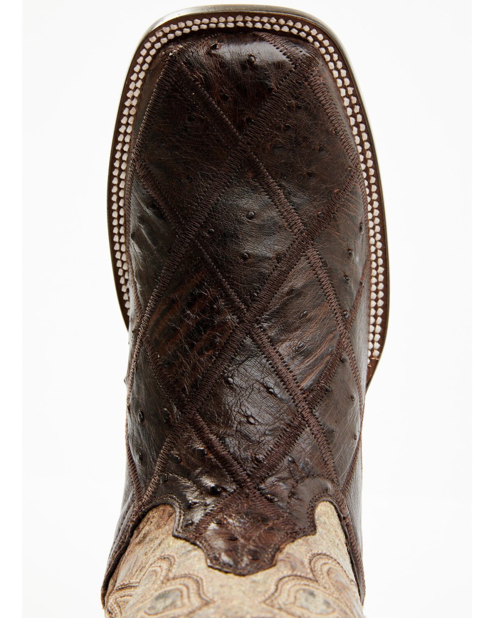 Cody James - Men's Exotic Full Quill Ostrich Western Boots - Broad Square Toe | Brown Cody James - Men's Exotic Full Quill Ostrich Western Boots - Broad Square Toe | Brown