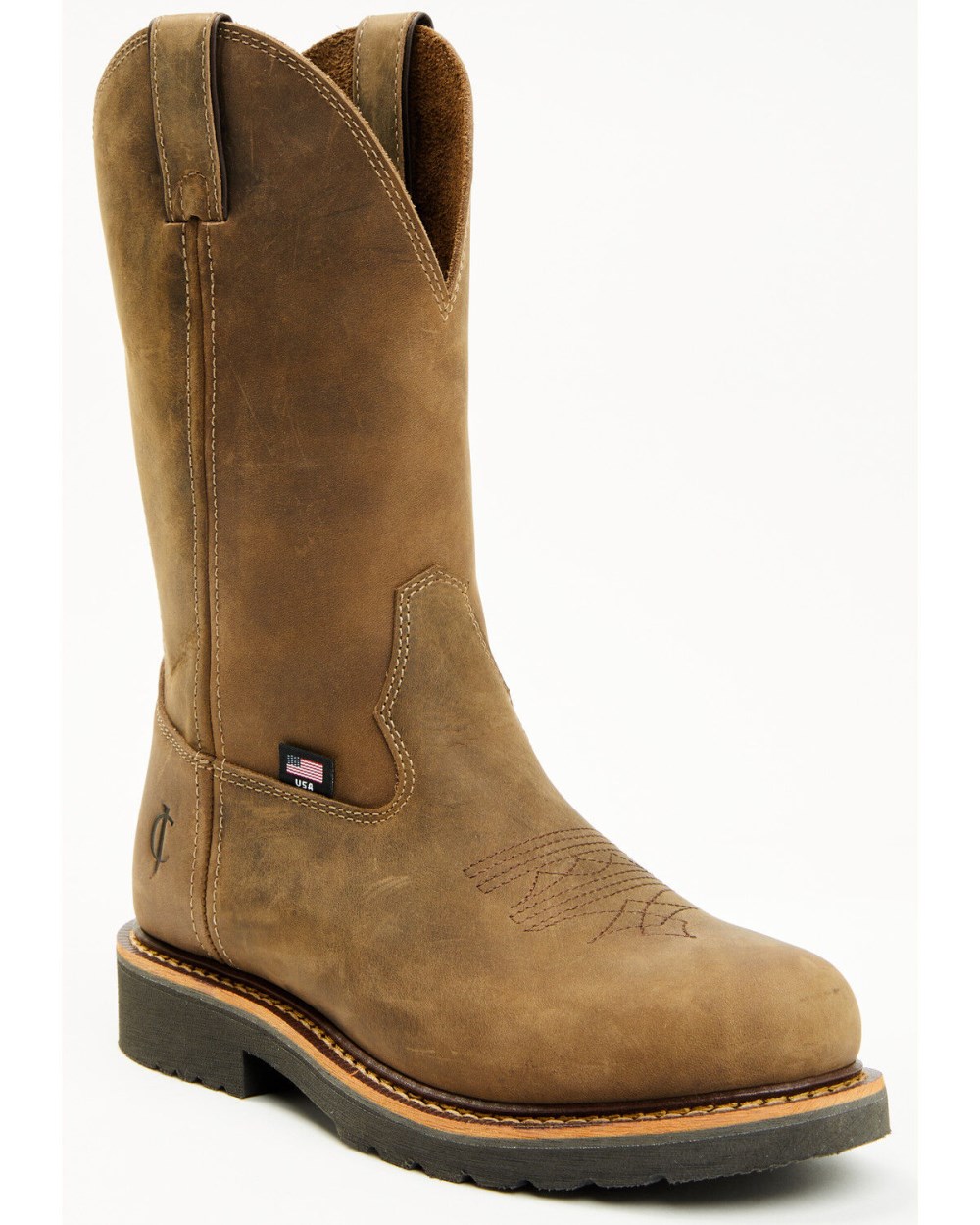 Cody James - Men's USA Pull-On Work Boots - Composite Toe | Brown Cody James - Men's USA Pull-On Work Boots - Composite Toe | Brown