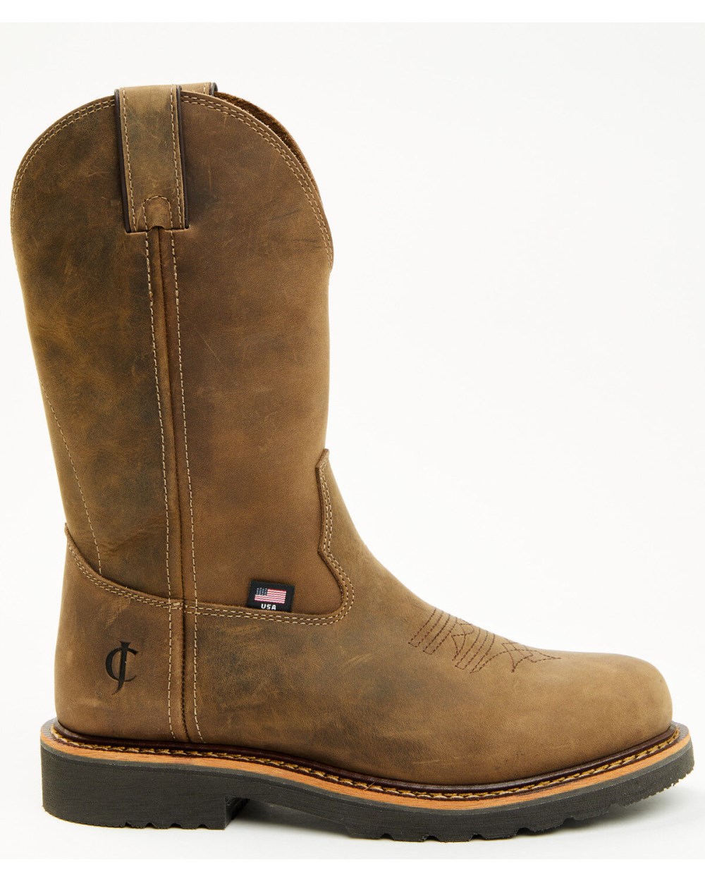 Cody James - Men's USA Pull-On Work Boots - Composite Toe | Brown Cody James - Men's USA Pull-On Work Boots - Composite Toe | Brown