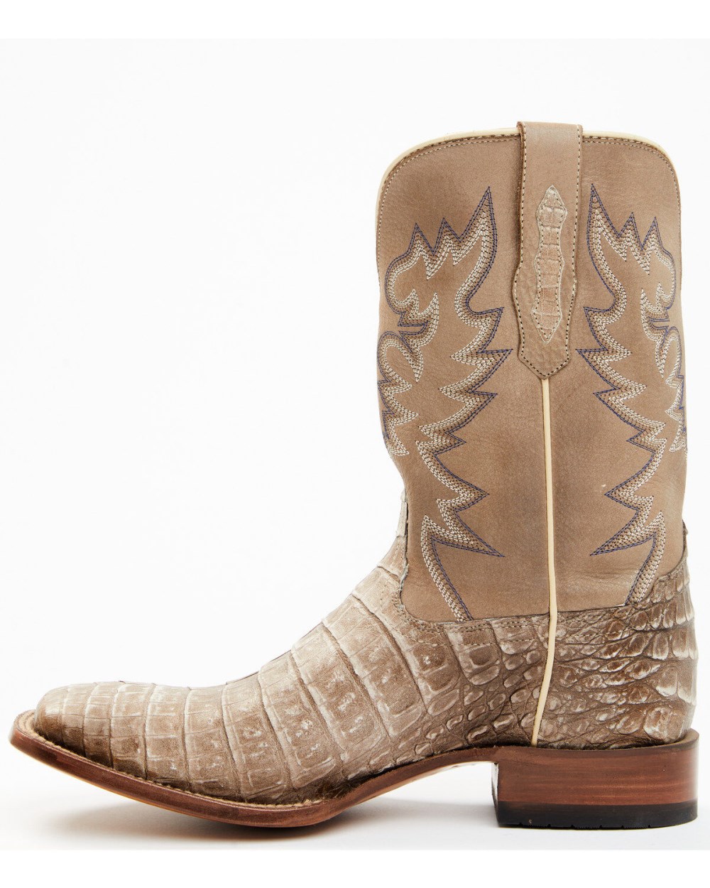 Cody James - Men's Exotic Caiman Belly Western Boots - Broad Square Toe | Tan