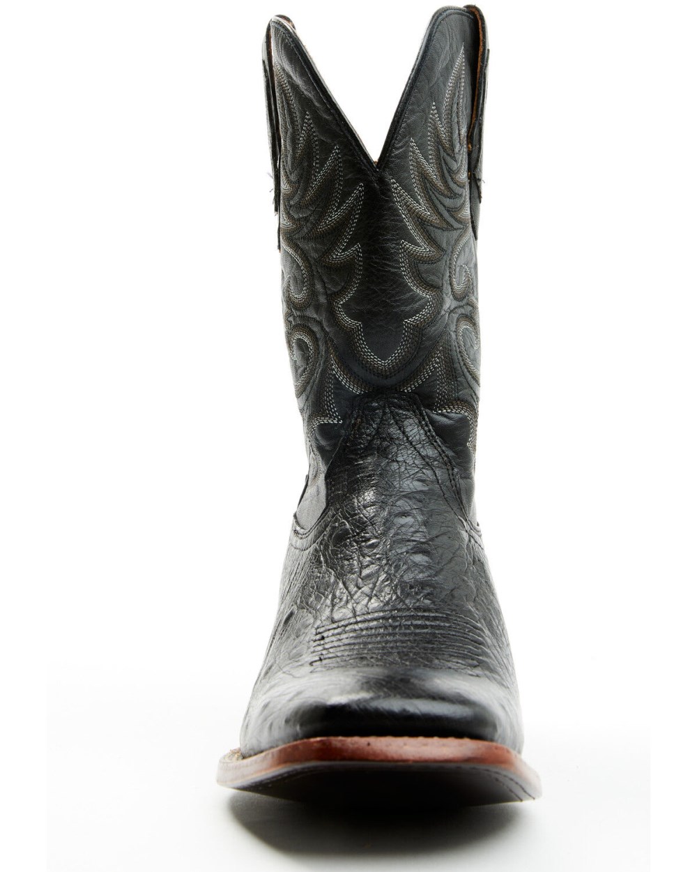 Cody James - Men's Exotic Full Quill Ostrich Western Boots - Broad Square Toe | Black Cody James - Men's Exotic Full Quill Ostrich Western Boots - Broad Square Toe | Black