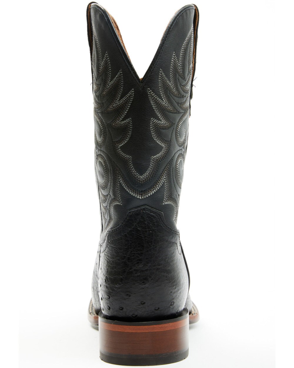 Cody James - Men's Exotic Full Quill Ostrich Western Boots - Broad Square Toe | Black Cody James - Men's Exotic Full Quill Ostrich Western Boots - Broad Square Toe | Black