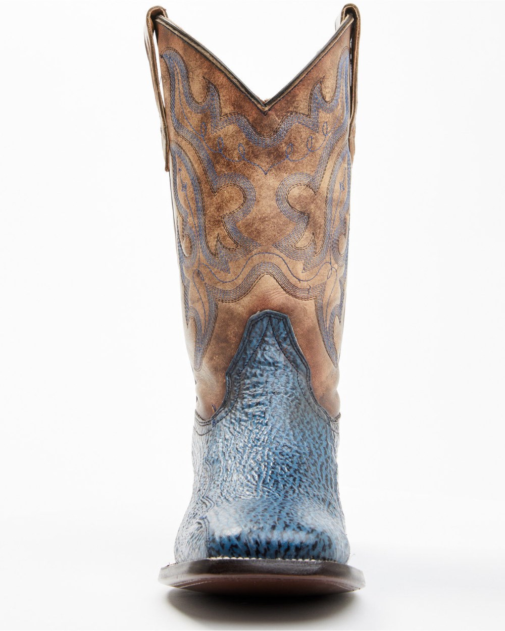 Cody James - Men's Exotic Shark Western Boots - Broad Square Toe | Blue Cody James - Men's Exotic Shark Western Boots - Broad Square Toe | Blue