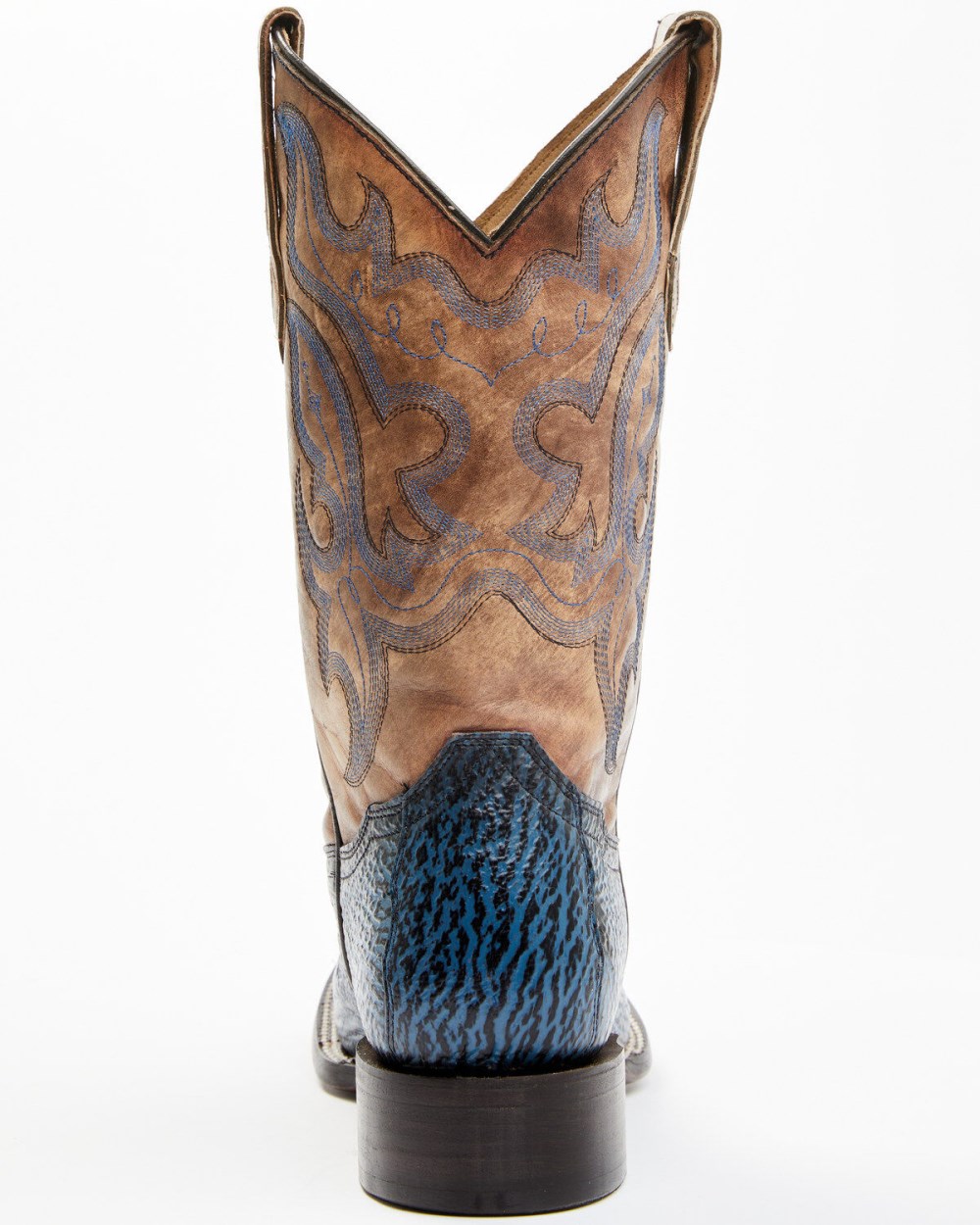 Cody James - Men's Exotic Shark Western Boots - Broad Square Toe | Blue Cody James - Men's Exotic Shark Western Boots - Broad Square Toe | Blue