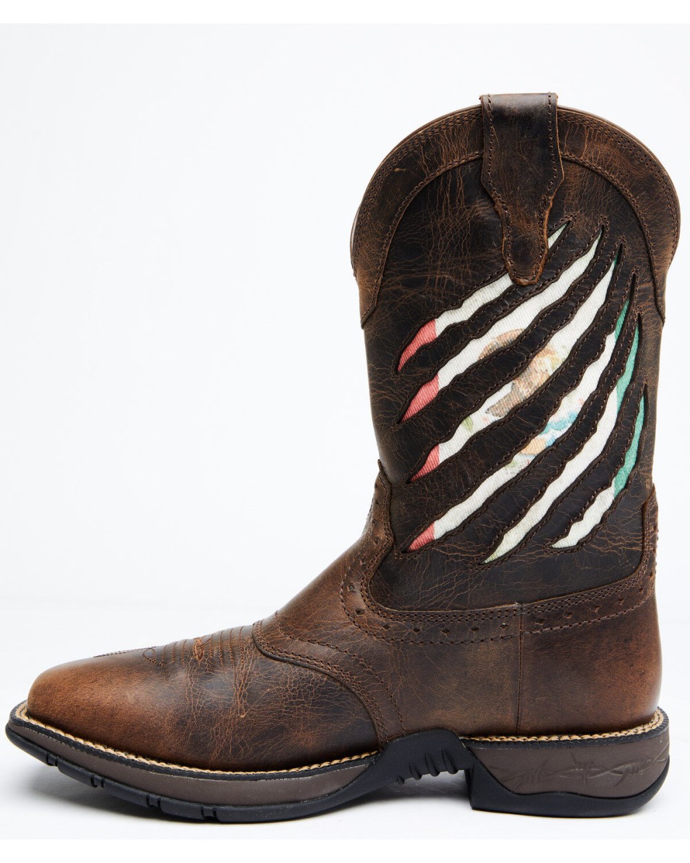 Cody James - Men's Scratch Mexico Flag Lite Performance Western Boots - Broad Square Toe | Brown Cody James - Men's Scratch Mexico Flag Lite Performance Western Boots - Broad Square Toe | Brown