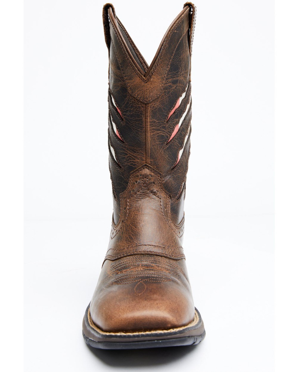 Cody James - Men's Scratch Mexico Flag Lite Performance Western Boots - Broad Square Toe | Brown Cody James - Men's Scratch Mexico Flag Lite Performance Western Boots - Broad Square Toe | Brown