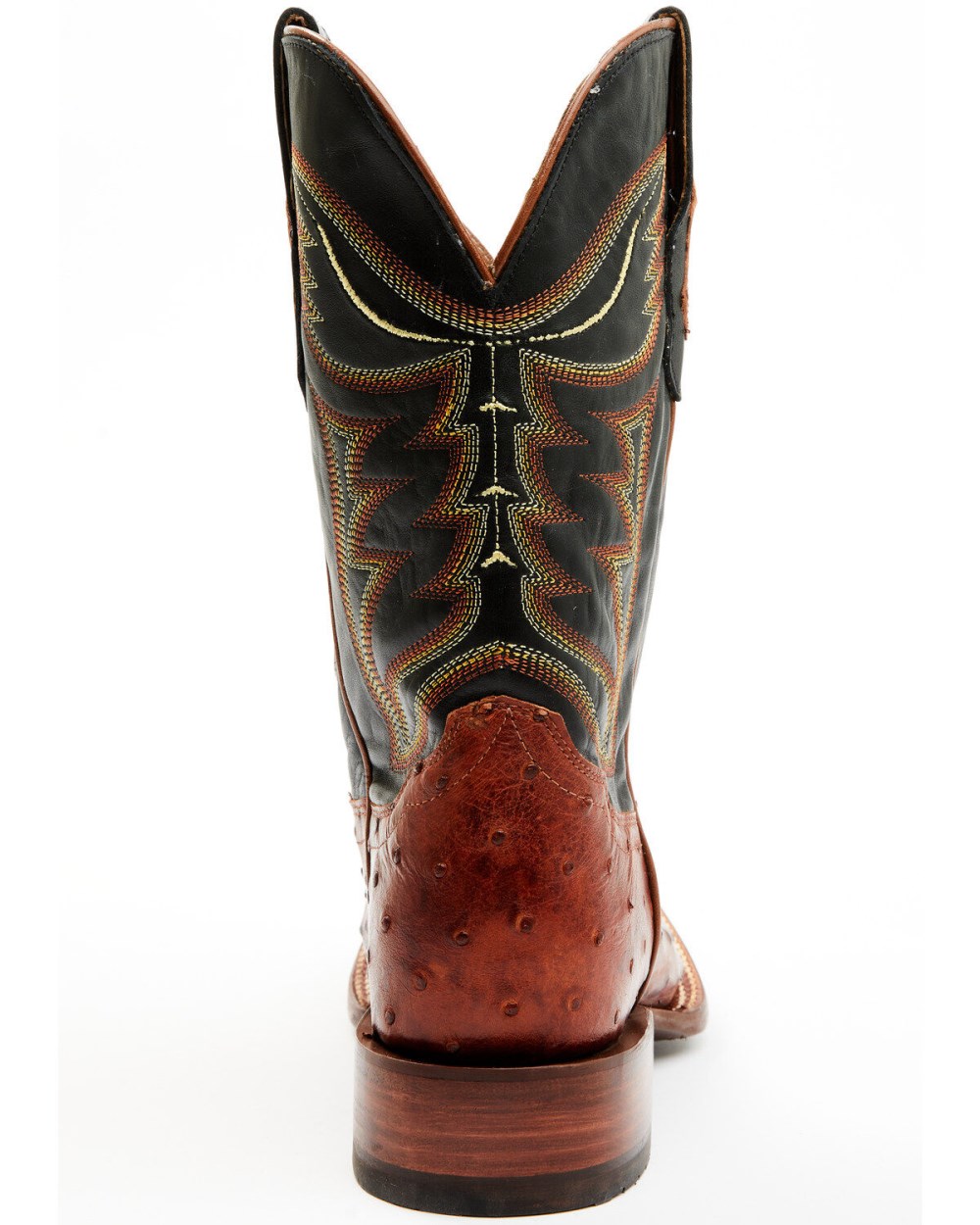 Cody James - Men's Exotic Full-Quill Ostrich Western Boots - Broad Square Toe | Cognac