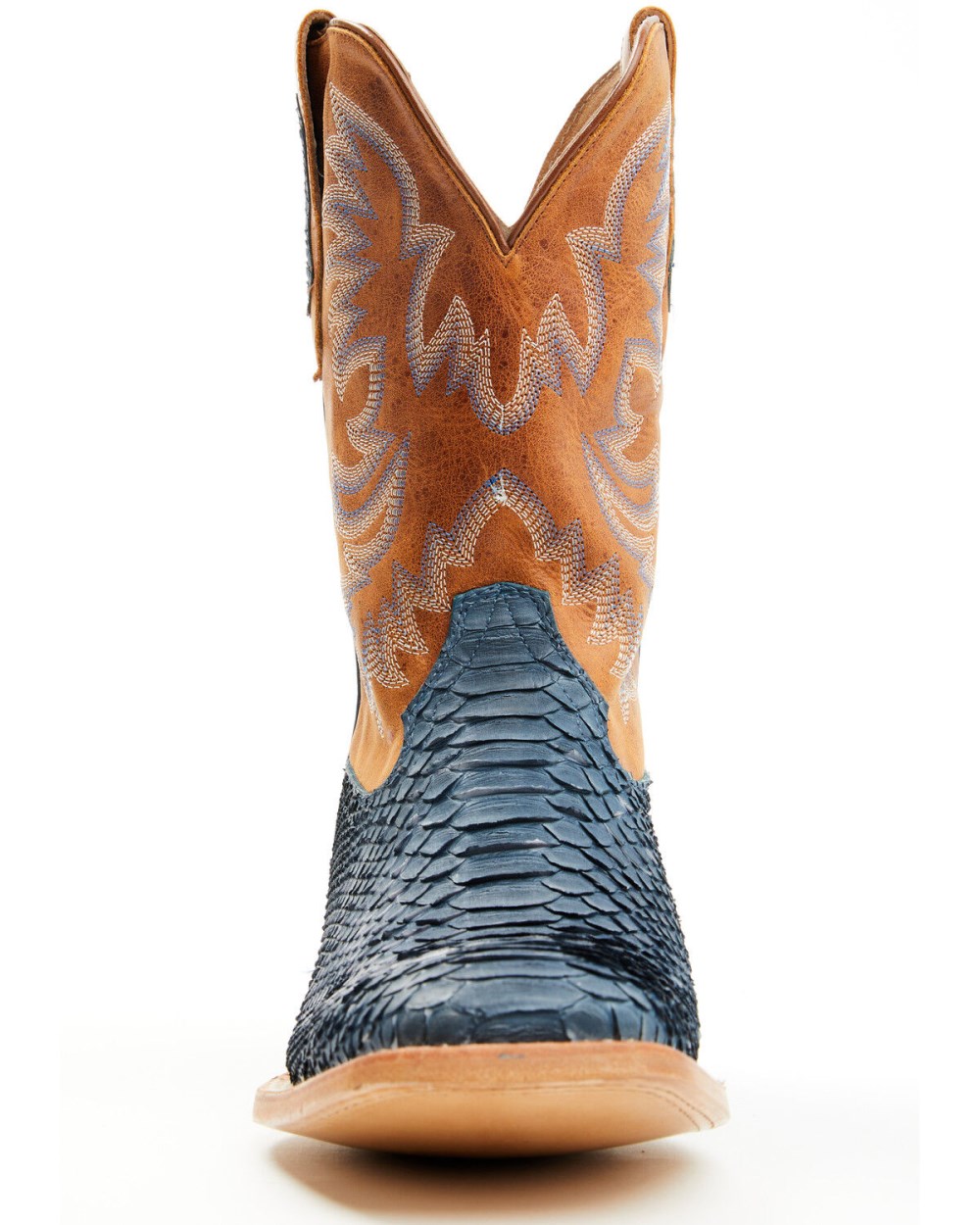 Cody James - Men's Exotic Python Vulturno Western Boots - Broad Square Toe | Blue Cody James - Men's Exotic Python Vulturno Western Boots - Broad Square Toe | Blue