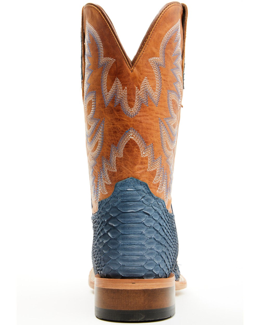 Cody James - Men's Exotic Python Vulturno Western Boots - Broad Square Toe | Blue Cody James - Men's Exotic Python Vulturno Western Boots - Broad Square Toe | Blue
