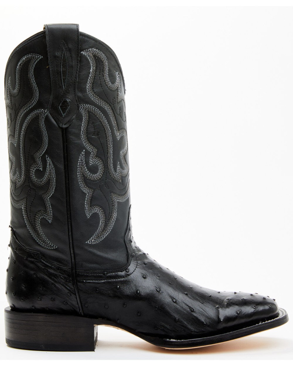 Cody James - Men's Exotic Full Quill Ostrich Western Boots - Broad Square Toe | Black Cody James - Men's Exotic Full Quill Ostrich Western Boots - Broad Square Toe | Black