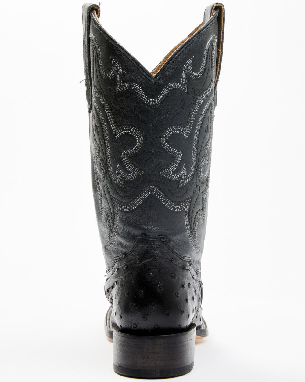 Cody James - Men's Exotic Full Quill Ostrich Western Boots - Broad Square Toe | Black Cody James - Men's Exotic Full Quill Ostrich Western Boots - Broad Square Toe | Black