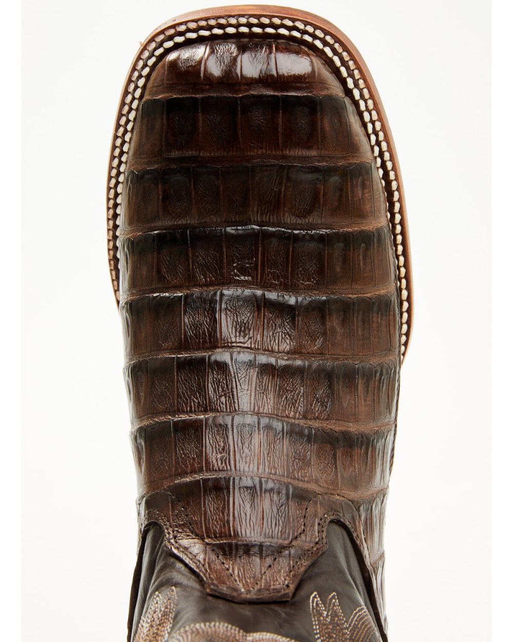 Cody James - Men's Exotic Caiman Tail Skin Western Boots - Broad Square Toe | Dark Brown Cody James - Men's Exotic Caiman Tail Skin Western Boots - Broad Square Toe | Dark Brown