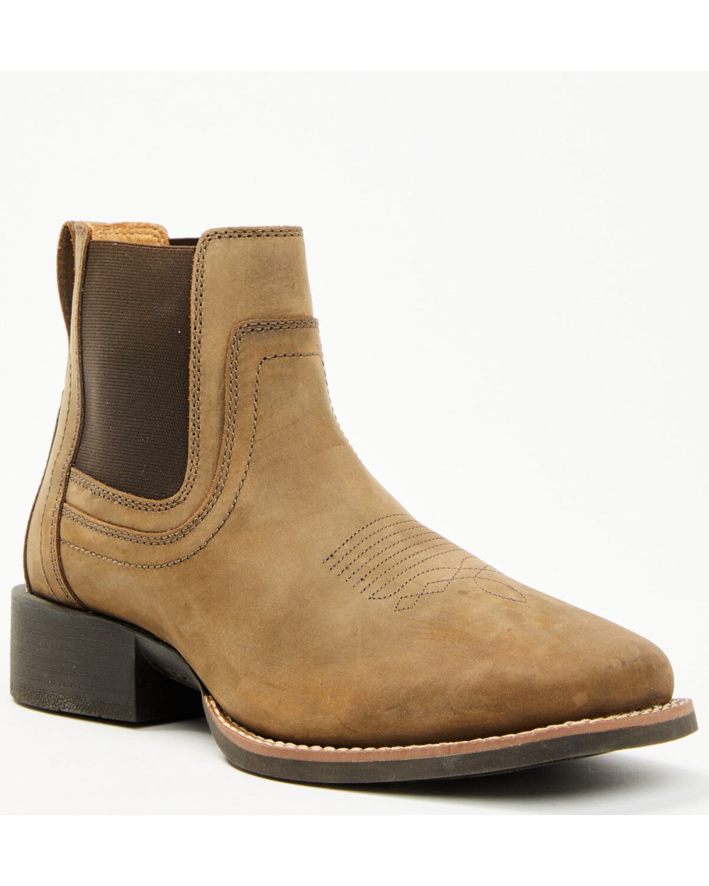 Cody James - Men's Ace Chelsea Boots - Broad Square Toe | Brown Cody James - Men's Ace Chelsea Boots - Broad Square Toe | Brown