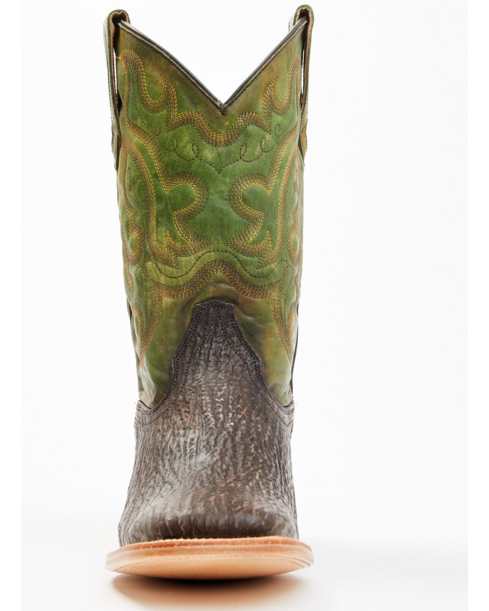 Cody James - Men's Exotic Shark Western Boots - Broad Square Toe | Green Cody James - Men's Exotic Shark Western Boots - Broad Square Toe | Green