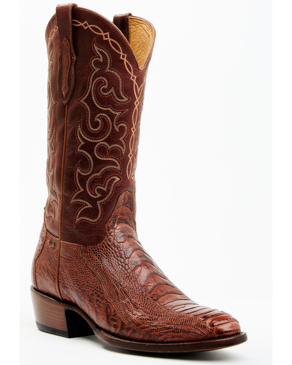 Cody James - Men's Exotic Ostrich Western Boots - Round Toe | Red Cody James - Men's Exotic Ostrich Western Boots - Round Toe | Red