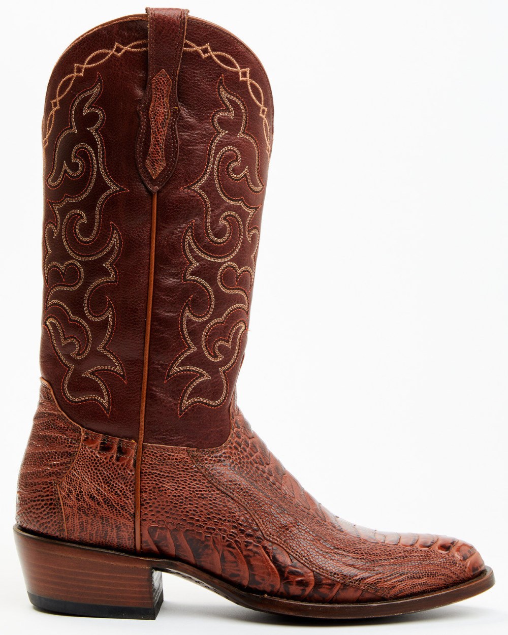 Cody James - Men's Exotic Ostrich Western Boots - Round Toe | Red