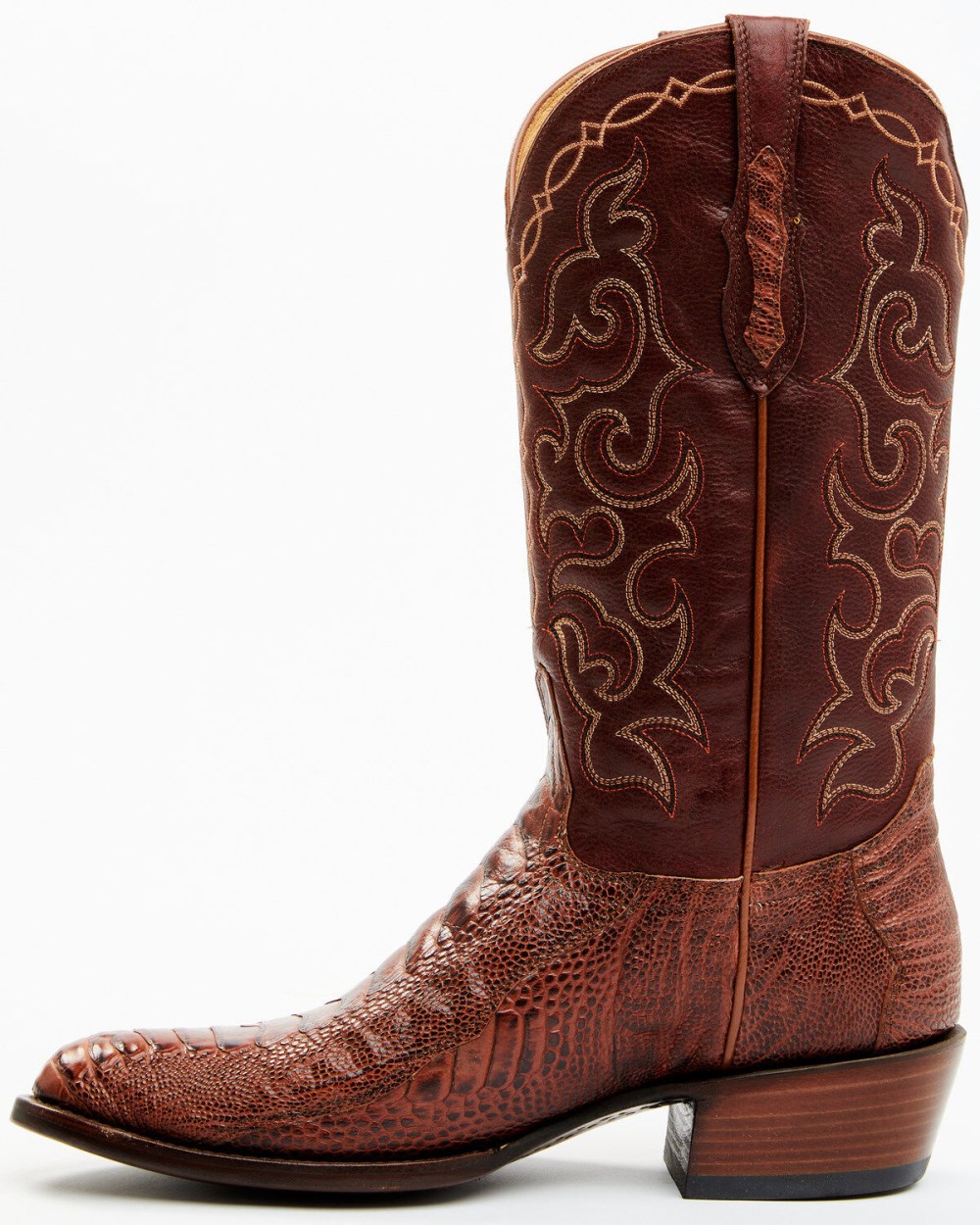 Cody James - Men's Exotic Ostrich Western Boots - Round Toe | Red