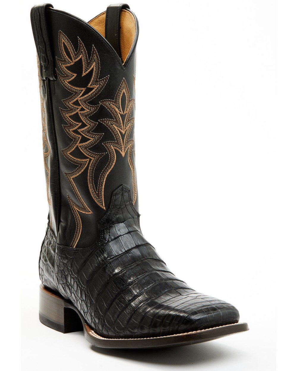 Cody James - Men's Exotic Caiman Belly Western Boots - Broad Square Toe | Black Cody James - Men's Exotic Caiman Belly Western Boots - Broad Square Toe | Black