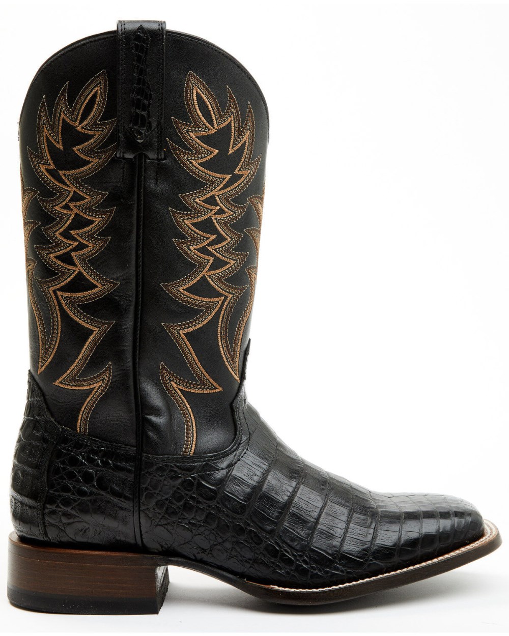 Cody James - Men's Exotic Caiman Belly Western Boots - Broad Square Toe | Black Cody James - Men's Exotic Caiman Belly Western Boots - Broad Square Toe | Black