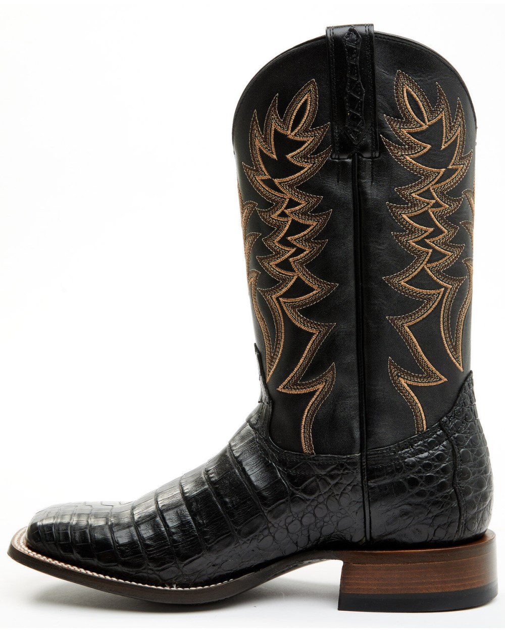 Cody James - Men's Exotic Caiman Belly Western Boots - Broad Square Toe | Black Cody James - Men's Exotic Caiman Belly Western Boots - Broad Square Toe | Black