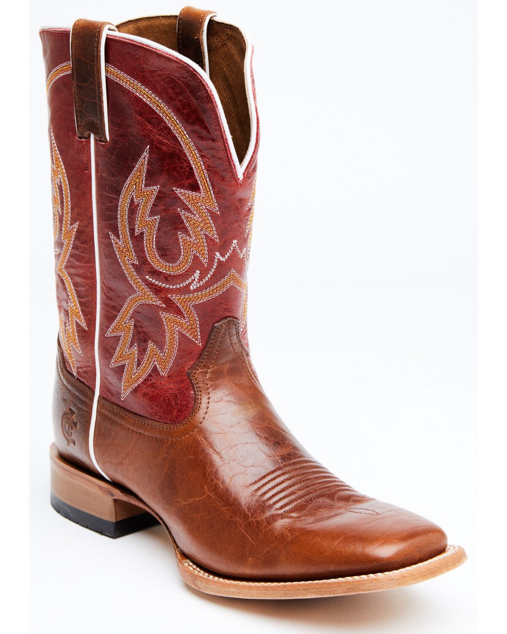 Cody James - Men's Camden Western Boots - Broad Square Toe | Red